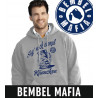 Bembel Mafia Kapuzenswaetshirt Hoody Hoodie mit Aufdruck"Sag' noch einmal Kännchen" in - Grau