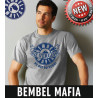 Bembel Mafia T-Shirt mit Aufdruck "Nie vergesse" - Grau
