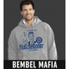 Bembel Mafia Kapuzenswaetshirt mit Aufdruck"Flaschekinner" - Grau