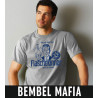 Bembel Mafia T-Shirt mit Aufdruck "Flaschekinner" - Grau
