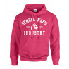 Bembel Mafia Kapuzensweatshirt mit Aufdruck "Bembel Mafia Industry LOGO" - in Heliconia