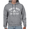 Bembel Mafia Kapuzensweatshirt mit Aufdruck "Bembel Mafia Industry LOGO" - in Graphit Grey