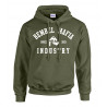 Bembel Mafia Kapuzensweatshirt mit Aufdruck "Bembel Mafia Industry LOGO" - in Light Pink