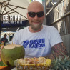 Bembel Mafia T-Shirt mit Aufdruck "Beach Club" - Weiß