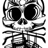 Bembel Mafia T-Shirt "SKULLY 25" in geilGRÜN