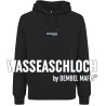 Mafia Hoodie "WASSEASCHLOCH" in schwarz