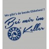 Bembel Mafia T-Shirt mit Aufdruck "Bei mir im Keller" - Grau