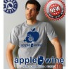 Bembel Mafia T-Shirt - Mit Aufdruck "apple wine international" Grau
