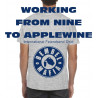 Bembel Mafia T-Shirt mit "FROM NINE TO APPLEWINE" Aufdruck auf dem Rücken