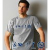 Bembel Mafia T-Shirt mit Aufdruck "Handkäs" - Grau