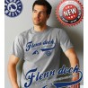Bembel Mafia T-Shirt mit Aufdruck "Flenn doch" - Grau