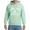 Bembel Mafia Kapuzensweatshirt mit Aufdruck "Bembel Mafia Industry LOGO" - in Mint