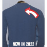 Bembel Mafia Kapuzensweatshirt mit Aufdruck "Bembel Mafia Industry LOGO" - in Denim Blue