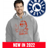 Bembel Mafia Kapuzenswaetshirt Hoody Hoodie mit Aufdruck "Holy Santa" in - Grau