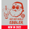Bembel Mafia Kapuzenswaetshirt Hoody Hoodie mit Aufdruck "Holy Santa" in - Grau
