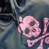 Bembel Mafia Kapuzenswaetshirt mit Aufdruck"Rippy Pink" - Anthrazit