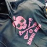 Bembel Mafia Kapuzenswaetshirt mit Aufdruck"Rippy Pink" - Anthrazit