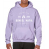 Bembel Mafia Kapuzensweatshirt mit Aufdruck "Bembel Mafia Industry LOGO" - in Orchidee